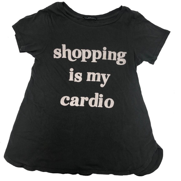 Wildfox | Shopping Is My Cardio Graphic Tee - Picture 2 of 5